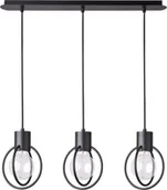 Lampy sufitowe - Sigma Lampa wisząca AURA KOŁO industrialna czarna 31090 - miniaturka - grafika 1