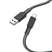 Kable USB - Hoco Kabel Usb Do Micro 2,4a Jaeger X69 Czarno-Biały - miniaturka - grafika 1