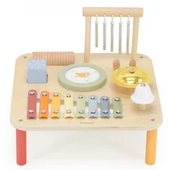 Zabawki kreatywne - Viga Drewniany Stolik Edukacyjny Muzyczny Sensoryczny 7W1 - miniaturka - grafika 1