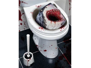 Naklejka na deskę toaletową Rekin na Halloween - Halloween - miniaturka - grafika 1