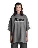 Koszulki i topy damskie - G-STAR RAW Koszulka damska 5XL RAW. Tight Mock v T-Shirt, szara (Granite D275-1468), L, szary (Granite D275-1468), L - miniaturka - grafika 1
