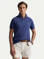 Koszulki męskie - Polo Ralph Lauren Polo 710536856441 Granatowy Slim Fit - miniaturka - grafika 1