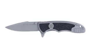 Smith&Wesson - Nóż składany Drop Point Silver/Black Handle - 1084306 - Noże - miniaturka - grafika 1