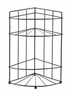 Półki łazienkowe - CARL BLACK Półka łazienkowa 2 półki 18,5x14x26cm narożna - miniaturka - grafika 1