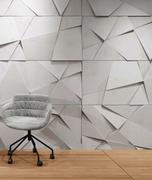 Elewacje - 120x60 cm VT - PB05 (B1 siwo biały) KRYSZTAŁ - panel dekor 3D beton architektoniczny A - miniaturka - grafika 1