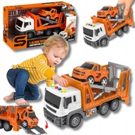 Samochody i pojazdy dla dzieci - Laweta Samochód Tir Ciężarówka Pomoc Drogowa Holownik Światło Dźwięk Auto - miniaturka - grafika 1