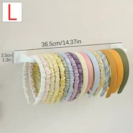Inne - TEMU 1 szt. Biały Plastikowy Organizer na Akcesoria do Włosów - Ścienny Regał do Przechowywania Opasek, Scrunchies i Gumek do Włosów, Wielofunkcyjny - miniaturka - grafika 1