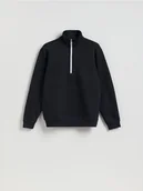 Bluzy męskie - Reserved - Bawełniana bluza regular fit - granatowy - miniaturka - grafika 1