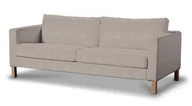Pokrowce na meble - Dekoria pl Pokrowiec na sofę Karlstad 3-osobową nierozkładaną krótki beżowo-szary 204 x 89 x 64 cm Etna - miniaturka - grafika 1