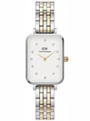 Zegarki damskie - ZEGAREK DAMSKI DANIEL WELLINGTON Quadro Lumine 5-link two-tone 20mm DW00100625 + BOX (zw519f) - miniaturka - grafika 1