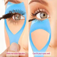 Pędzle do makijażu - TEMU 3 w 1 Bez zapachu kryształowy brzuch i cienie do powiek Narzędzie do makijażu - Idealny aplikator do rzęs, pomoc do eyelinera, szczotka z - miniaturka - grafika 1