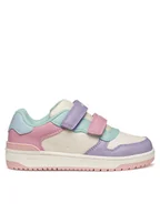 Buty dla dziewczynek - Geox Sneakersy J Washiba J45HXB 000BC C8343 D Różowy - miniaturka - grafika 1