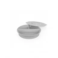 Miseczki i talerzyki dla dzieci - TWISTSHAKE 78174 Talerz z podziałką 6+m Pastel Grey - miniaturka - grafika 1