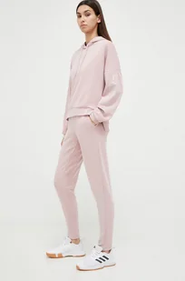 EA7 Emporio Armani dres damski kolor różowy - Dresy damskie - miniaturka - grafika 1
