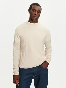 Brave Soul Sweter MK-248BURKE Beżowy Regular Fit - Swetry męskie - miniaturka - grafika 1