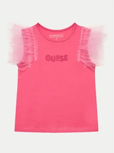 Guess Bluzka K4GI22 K6YW1 Różowy Regular Fit - Bluzki damskie - miniaturka - grafika 1