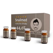 Zestawy kosmetyków męskich - Snailmed Serum dla brodaczy ze śluzem ślimaka 4 x 8ml - miniaturka - grafika 1