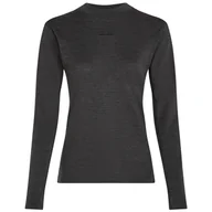 Koszulki sportowe damskie - Damska koszulka Icebreaker Women 200 MerinoFine™ Ace LS Mock Neck Rozmiar: S / Kolor: ciemnoszary - miniaturka - grafika 1