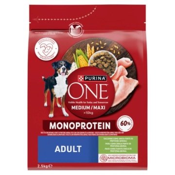 PURINA ONE MEDMAXADL DDMonoproteinTrky 2.5kg