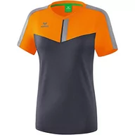 Koszulki i topy damskie - Erima ERIMA damska koszulka z funkcją drużyny, nowa pomarańczowa/łupkowa szara/pomnik szary, rozmiar 34 1082015 - miniaturka - grafika 1