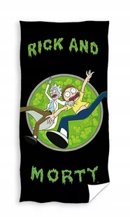 RĘCZNIK bawełniany RICK AND MORTY 70x140 cm - Okrycia kąpielowe dla dzieci - miniaturka - grafika 1