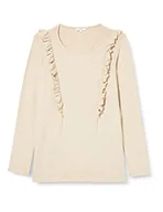 Koszulki i topy damskie - Noppies Damski top Azare Nursing Long Sleeve T-Shirt, Oatmeal - P807, 38 - miniaturka - grafika 1