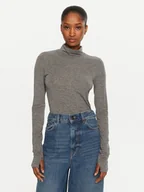 Swetry damskie - Marella Golf Master 2423946084 Szary Slim Fit - miniaturka - grafika 1