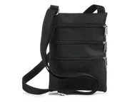 Etui na dokumenty i karty - Saszetka etui paszportówka duża na smartfona 4 suwaki I28 czarny - miniaturka - grafika 1