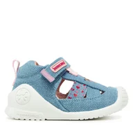Buty dla dziewczynek - Kapcie Biomecanics 252184 Niebieski - miniaturka - grafika 1
