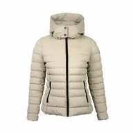 Kurtki damskie - Kurtka zimowa damska z kapturem PASSO beżowa r.M - miniaturka - grafika 1