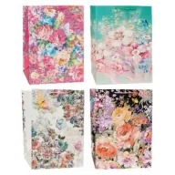 Opakowania i torebki na prezenty - Torebka ozdobna 51x72x18cm kwiaty mix ROZETTE - miniaturka - grafika 1