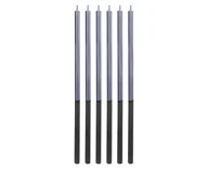 Dekoracje i nakrycia stołu na imprezę - Godan Świeczki urodzinowe Platinum niebieskie - 14,5 cm - 6 szt. 7C-SPNI - miniaturka - grafika 1