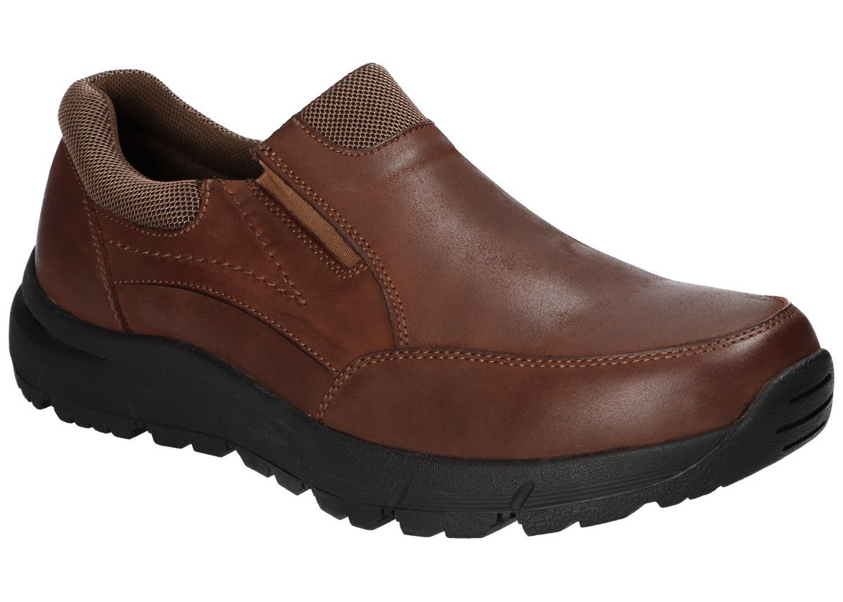 AMERICAN CLUB CY157 ELEGANCKIE PÓŁBUTY ZE SKÓRY MODNE BUTY SKÓRZANE MĘSKIE WSUWANE CO 41