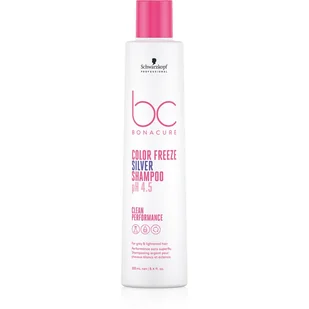 Schwarzkopf Professional BC Bonacure Color Freeze Silver szampon srebrny do włosów blond i z balejażem 250 ml - Szampony do włosów - miniaturka - grafika 1