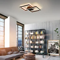 Lampy sufitowe - Paul Neuhaus Inteligentna lampa sufitowa czarny kwadrat z pilotem - Caiden - miniaturka - grafika 1