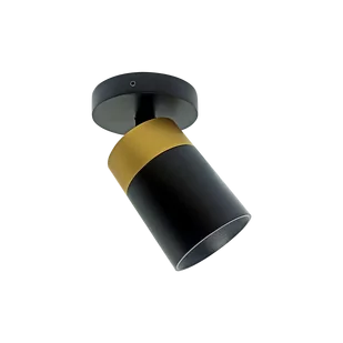 OxyLED Lampa sufitowa CROSTI LACCE RO SLIM czarno/złota 894781 894781 - Lampy sufitowe - miniaturka - grafika 1