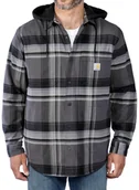 Odzież trekkingowa damska - Koszula Carhartt Flannel Sherpa-Lined Shirt Jac - black - miniaturka - grafika 1