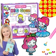 Zabawki kreatywne - Mozaika Diamentowa Haft Do Wyklejania Diamencikami 5D + Naklejki - miniaturka - grafika 1