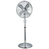 Wentylatory - Kepland Wentylator podłogowy chrom 50W - miniaturka - grafika 1