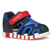 Buty dla chłopców - Geox B Sandal Iupidoo Boy, dzieci 0-24, Navy Royal, 22 EU - miniaturka - grafika 1