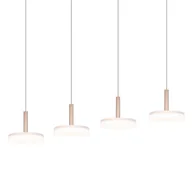 Lampy sufitowe - Wisząca lampa na listwie CELESTE 354910465 Trio LED 28W 3000K biały brązowy - miniaturka - grafika 1
