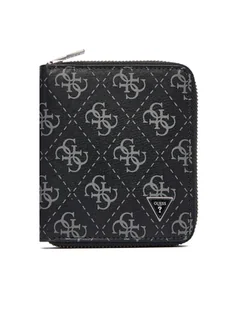 Guess Mały Portfel Męski SMMALO LEA02 Czarny - Portfele - miniaturka - grafika 1