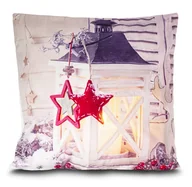 Poszewki na poduszki - Poszewka Led Biały Lampion /Homelife - miniaturka - grafika 1