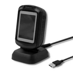 qoltec Qoltec Stacjonarny czytnik kodów kreskowych 1D i 2D | USB MGQOLCKS0050864 - Dodatki do drukarek i skanerów - miniaturka - grafika 1