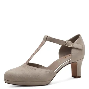 Jana Damskie czółenka 8-24474-42, beżowe, 38 EU szerokie, beżowy, 38 EU Weit - Czółenka - miniaturka - grafika 1