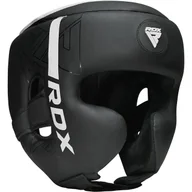 Ochraniacze do sportów walki - RDX Kask bokserski F6 czarno-biały - miniaturka - grafika 1