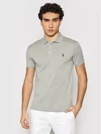 Koszulki męskie - Ralph Lauren Polo Polo 710541705 Szary Slim Fit - miniaturka - grafika 1