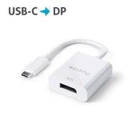 Adaptery i przejściówki - Purelink IS200 adapter wtyczka USB-C na gniazdo DisplayPort 4K 0,1m - biały - miniaturka - grafika 1