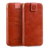 Etui i futerały do telefonów - moVear moVear Skórzane Etui Wsuwka do Smartfon / Telefon rozmiar L (ok 160 x 79 x 8mm) i telefonów o zbliżonych wymiarach | Eksluzywny Pokrowiec pocketCase C+ Skóra Vintage, Brązowy U000LPCPLVBBKBR - miniaturka - grafika 1