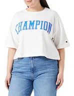 Koszulki i topy damskie - Champion Damska koszulka Rochester 1919 C-Campus Crop Oversize S-s, Off-White (Way), Large, Off-white (Way), L - miniaturka - grafika 1